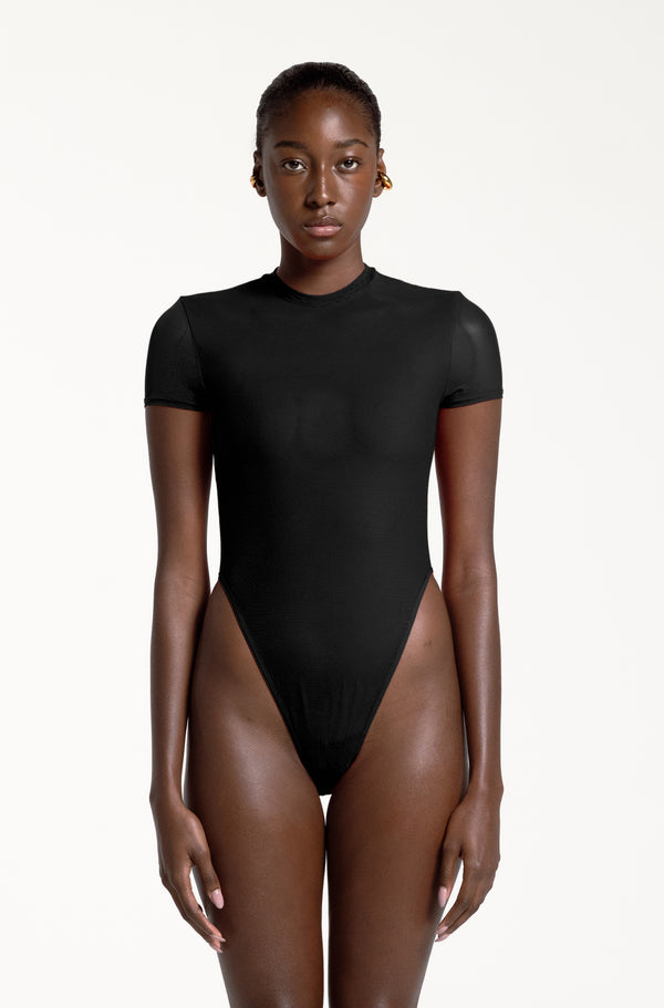 FONDA BASIC BODYSUIT FULL KNICKER BLACK