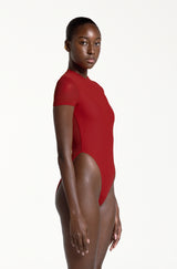 FONDA BASIC BODYSUIT FULL KNICKER CARMIN RED