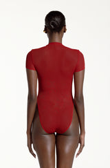 FONDA BASIC BODYSUIT FULL KNICKER CARMIN RED