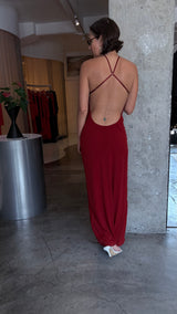 TYLER DRESS CARMIN RED