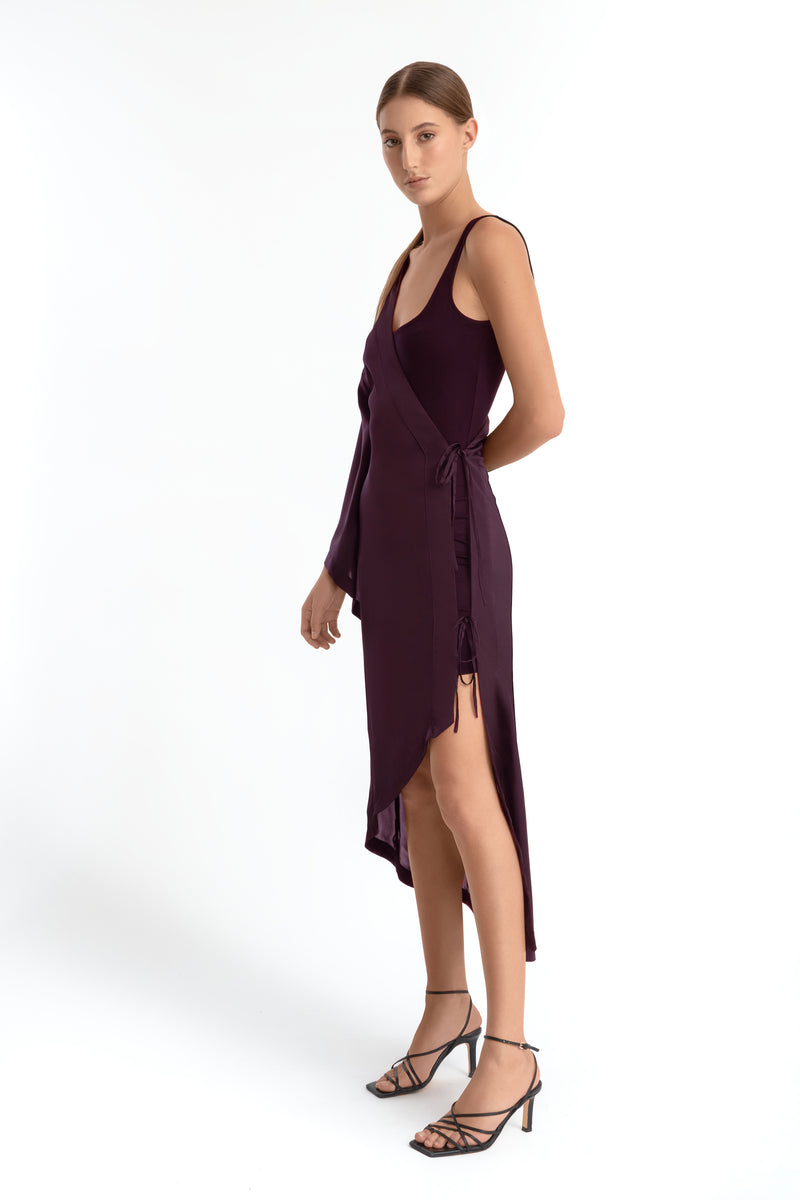 JAIME LEE HALF KIMONO BURGUNDY