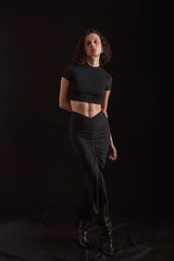 ISADORA SKIRT WITH TAIL BLACK