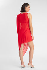 ISADORA ASYMMETRIC TOP RED