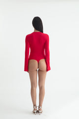 ISABEL BODYSUIT CHERRY RED