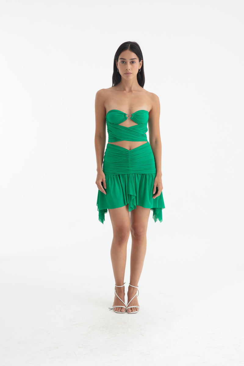 LILY MINI SKIRT GREEN