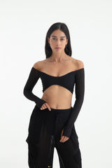 COCO CROP TOP LONG SLEEVES