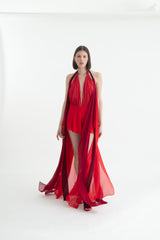 SAM NEGLIGEE TRICOLOR RED