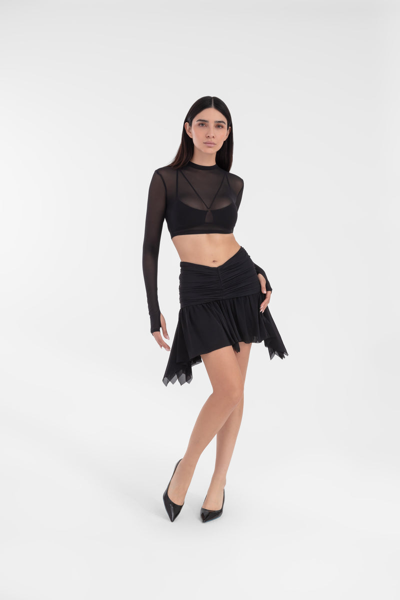 LILY MINI SKIRT BLACK