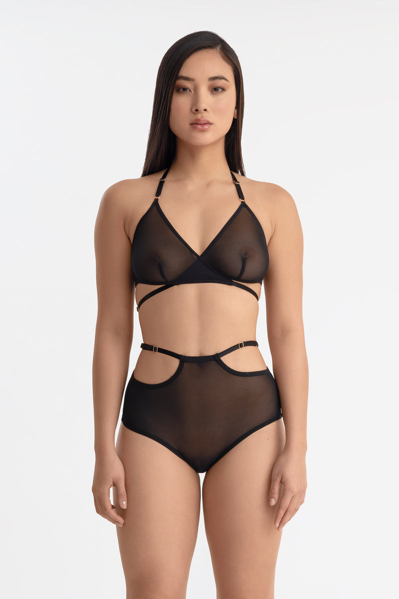 NAOMI TRIANGLE BRA BLACK