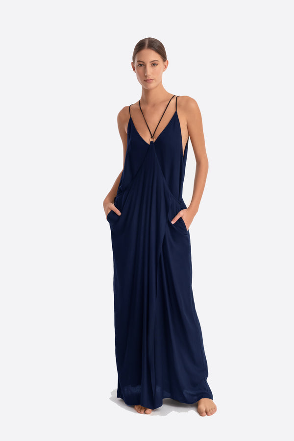 PERDITA DRESS BLUE MARINE