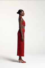 JULIETTE LONG SKIRT CARMIN RED