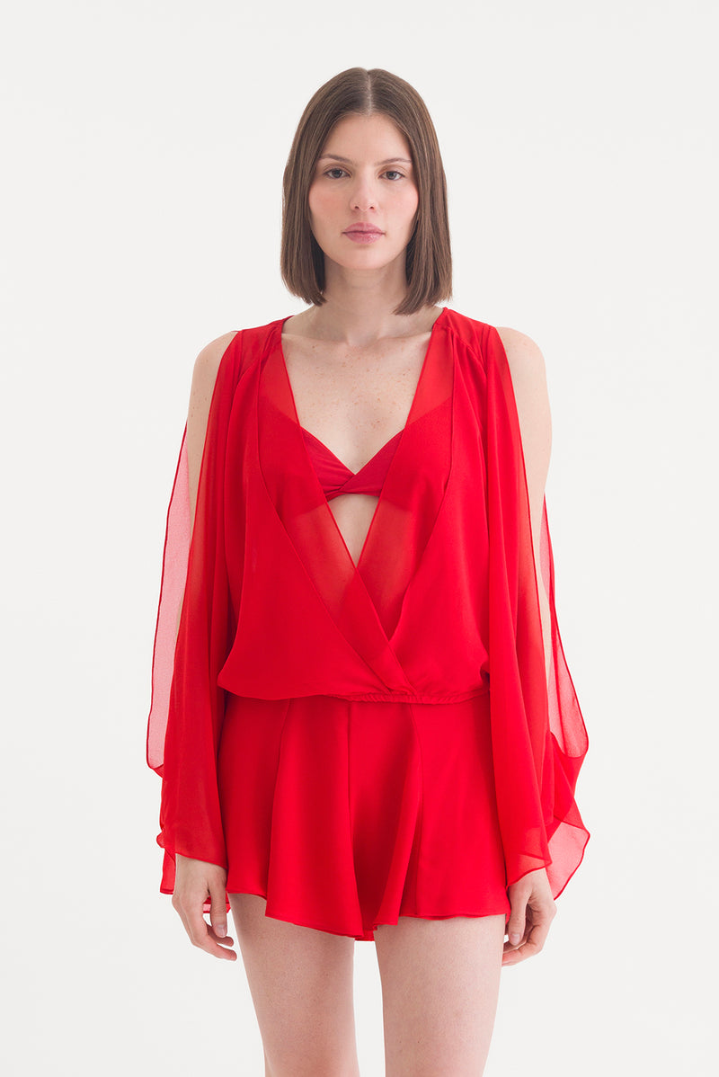 VALENTINA TOP RED