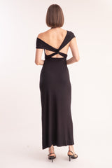 ALICE WRAP AROUND DRESS BLACK