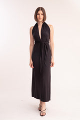 ALICE WRAP AROUND DRESS BLACK