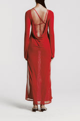 CLAUDIA DRESS FERRARI RED PETITE