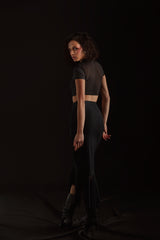 ISADORA SKIRT WITH TAIL BLACK