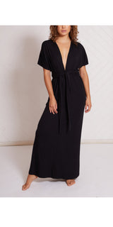 ALICE WRAP AROUND DRESS BLACK