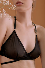 NAOMI TRIANGLE BRA BLACK