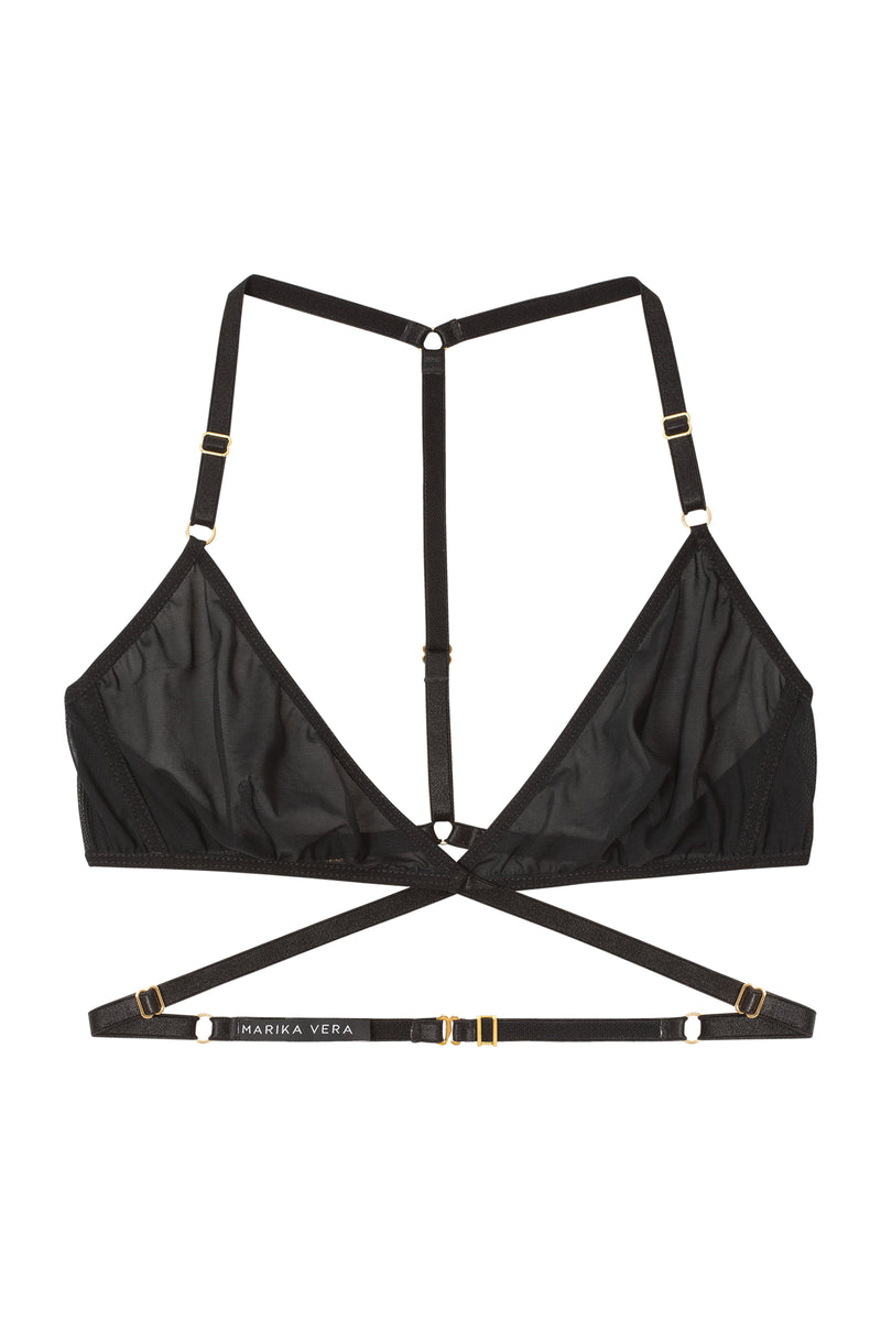 NAOMI TRIANGLE BRA BLACK